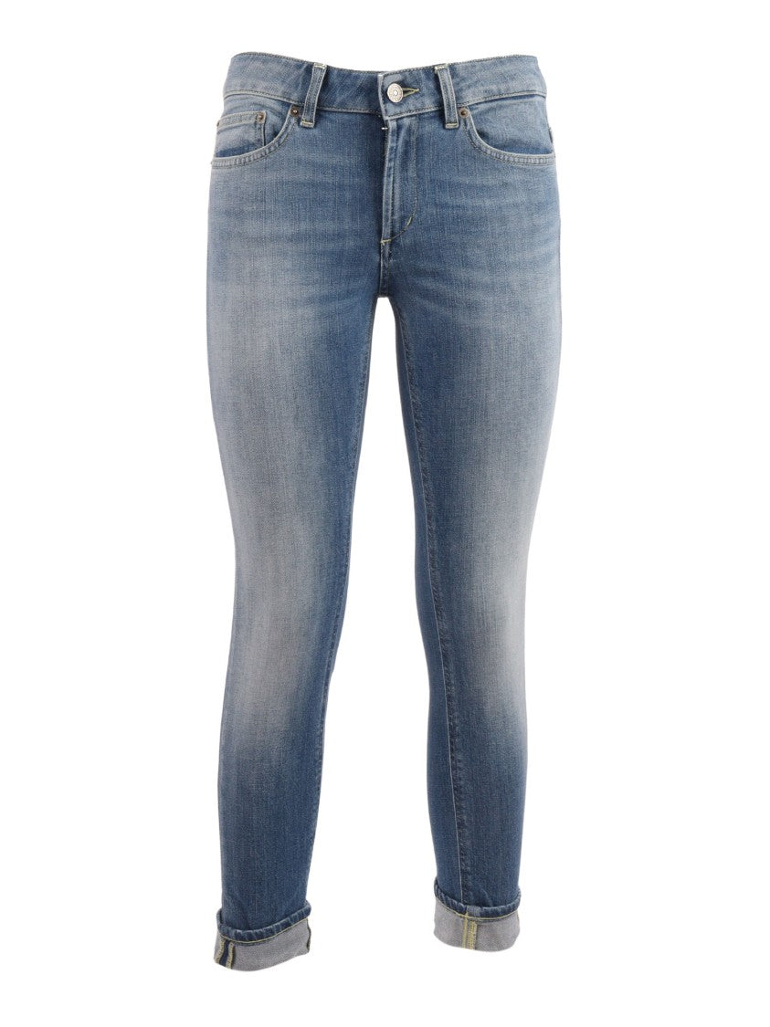Dondup Monroe Slim Fit Cuffed Jeans