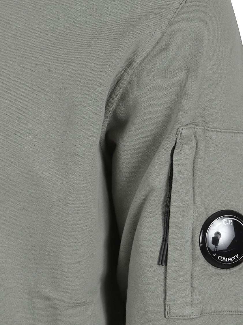 C.P. Company Minimalist Grey Sweater With Zippered Pocket