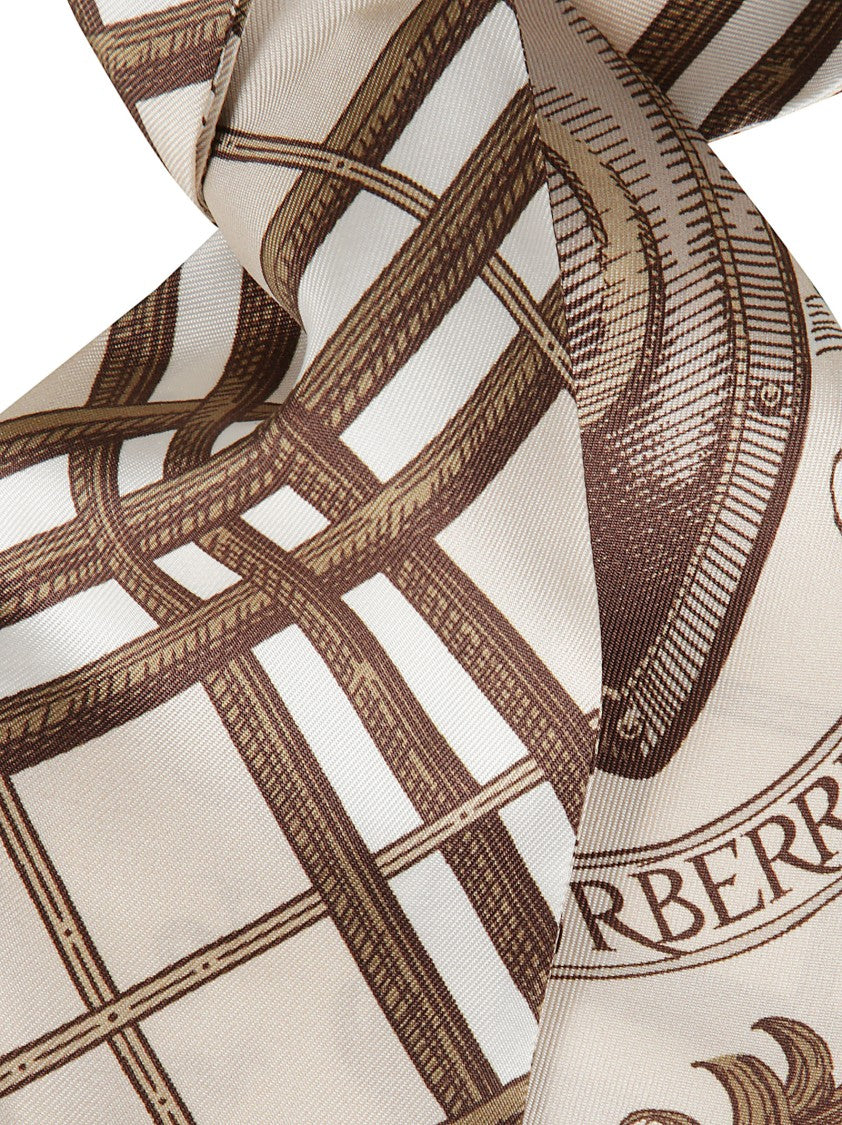 Burberry Intricate Pattern Silk Scarf