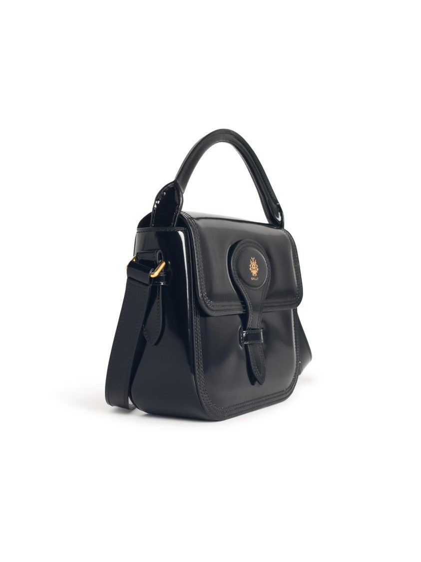Bally 'Beckett' Black Leather Mini Bag