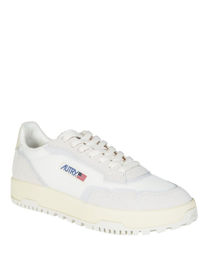 Autry White Ridged Tread Minimalist Sneakers