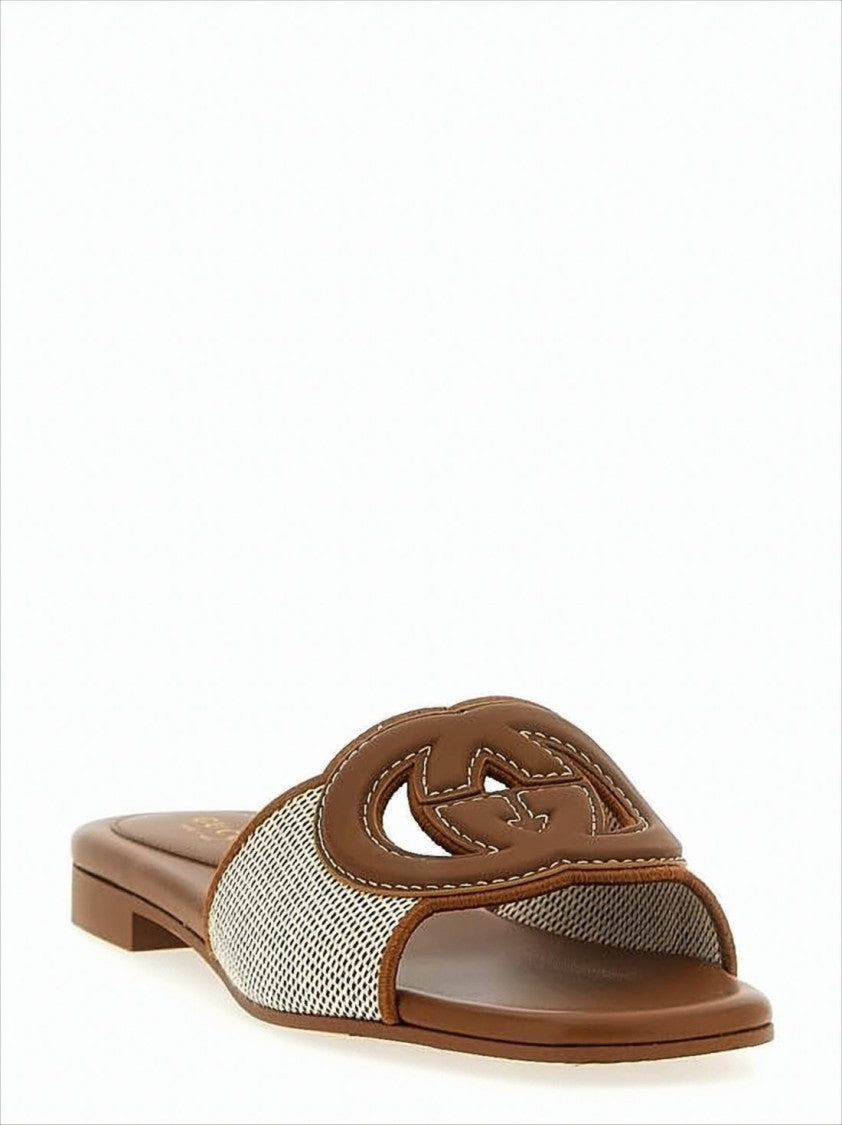 Gucci Minimalist Interlocking Double-G Logo Sandals