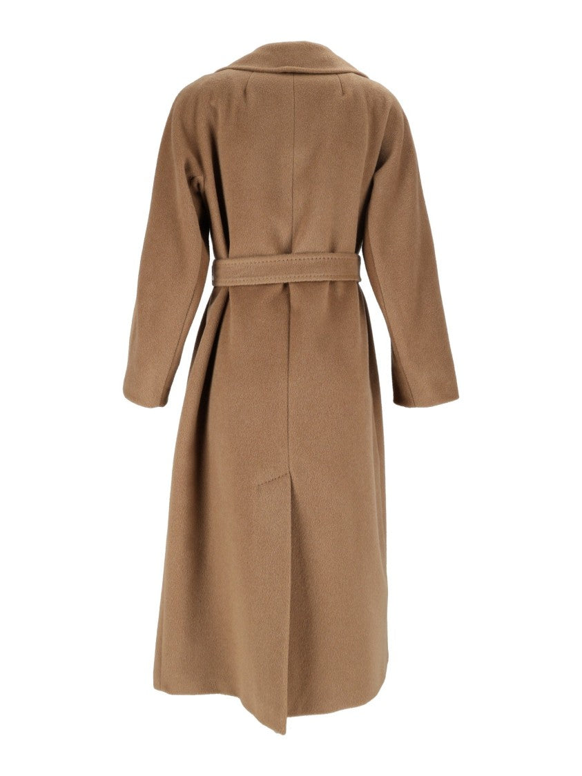 Max Mara Camel Tempera Belted Wrap Coat