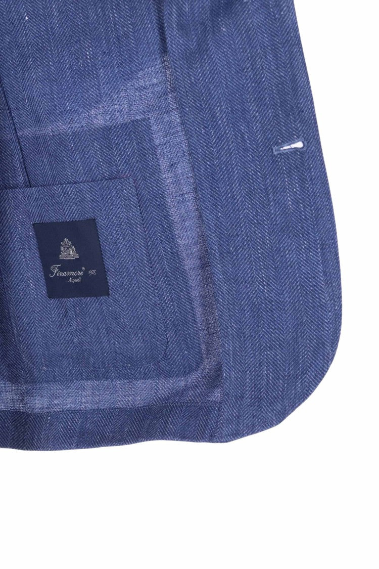 Finamore Frans Wool-Linen Tailored Blazer