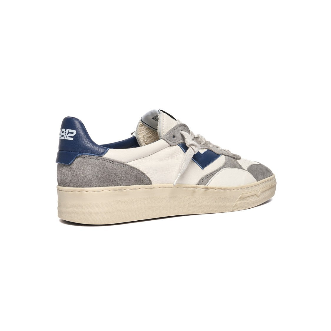 4B12 Minimalist Low-Top Sneakers Leather Suede Panelling