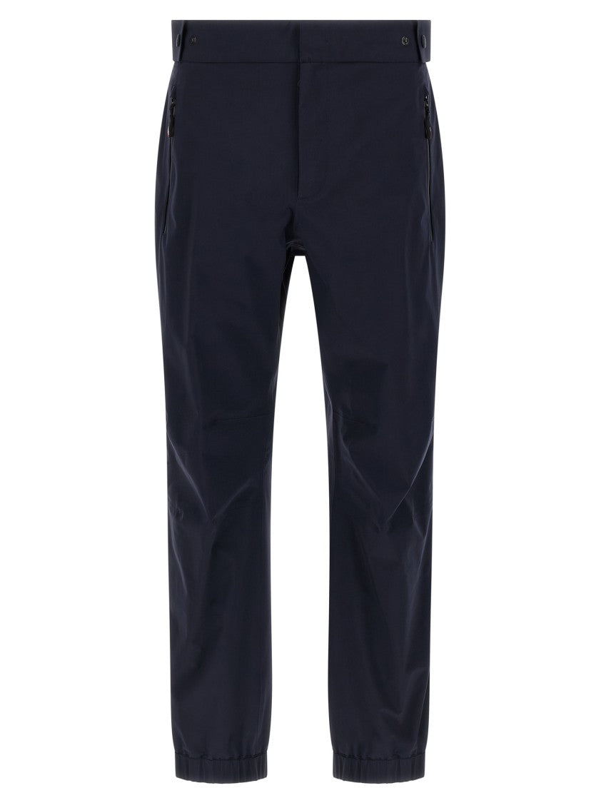 Moncler Grenoble Technical Waterproof Joggers With Adjustable Waist And Zippered Pockets