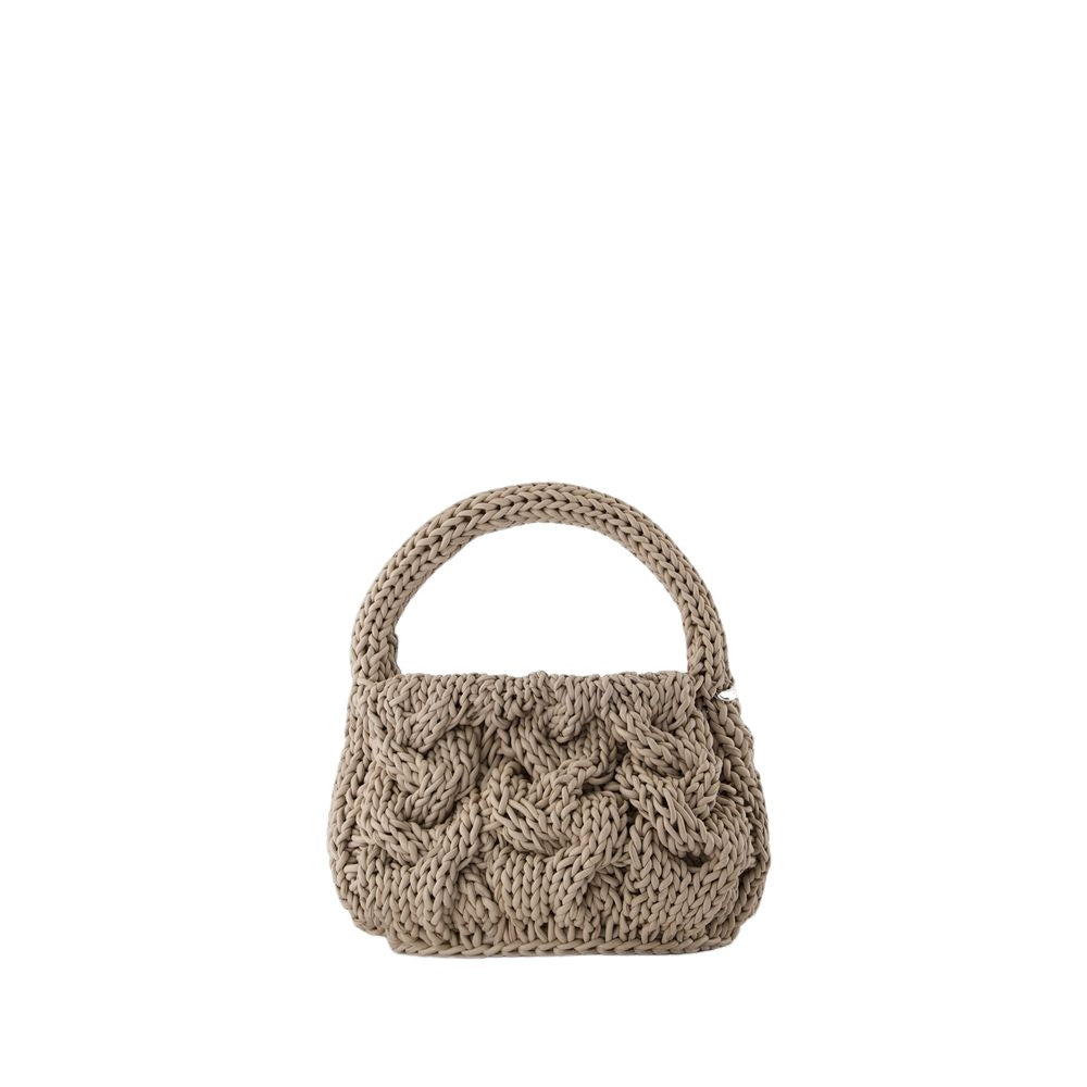 J. W. Anderson Small Cable Knit Crossbody - Leather - Grey