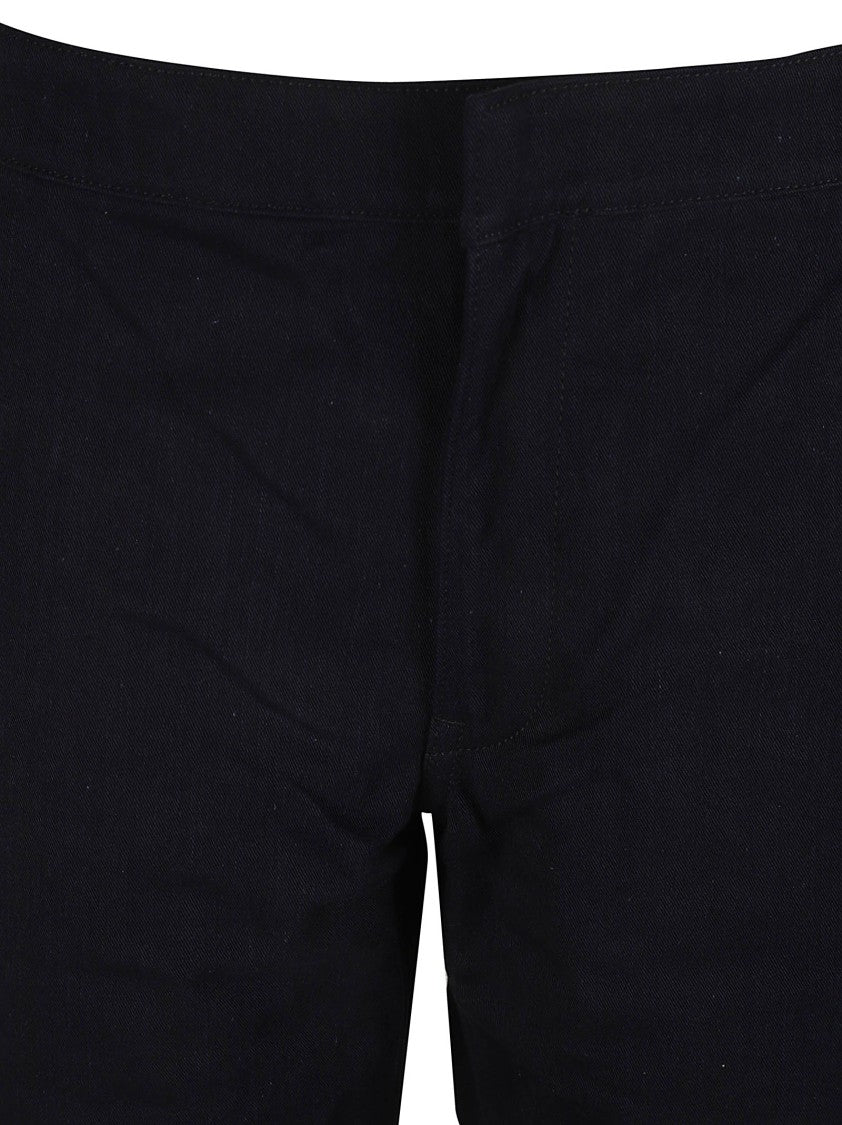 Jil Sander Cropped Black Trousers With Straight Leg