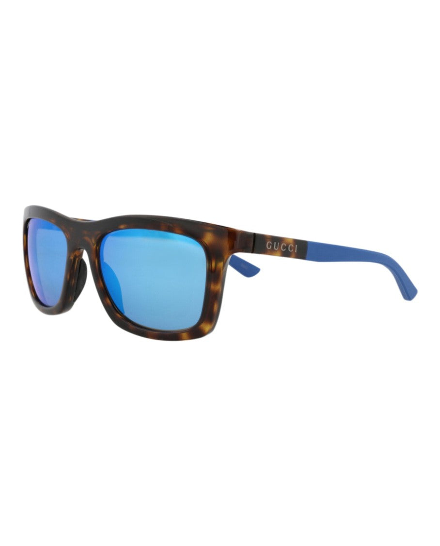 Gucci Square-Frame Injection Sunglasses