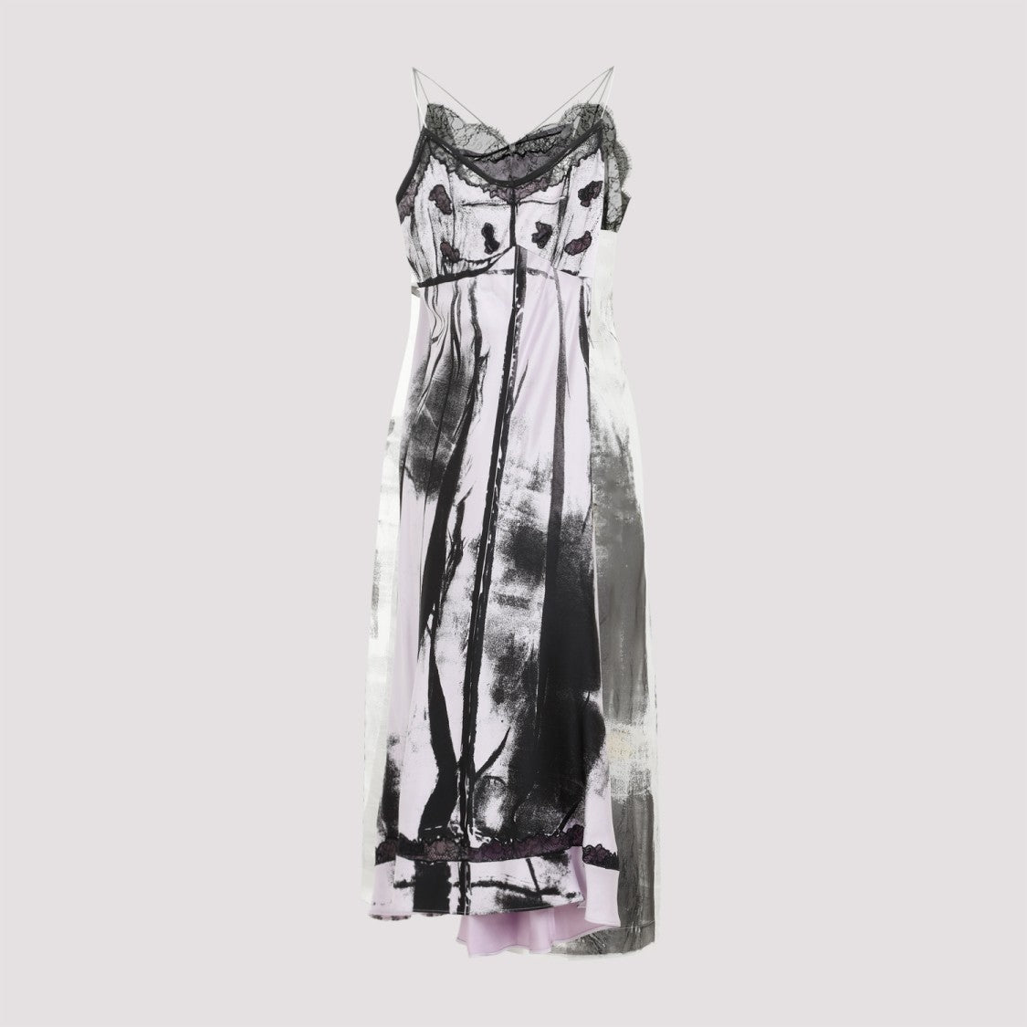 Maison Margiela Lilac Silk Midi Dress