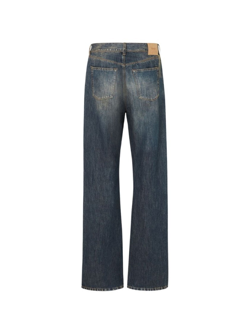 Fendi Regular-Fit Five-Pocket Jeans In Mid-Weight Bananatex® Denim