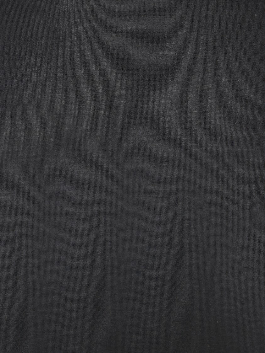 Dell'oglio High Neck Black Cashmere Knitwear