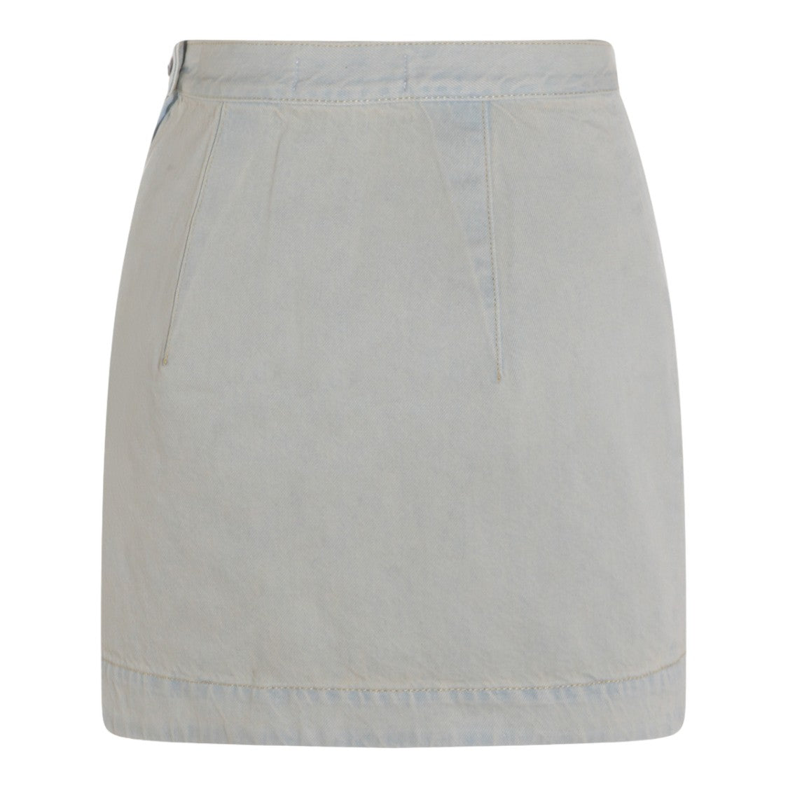 Vivienne Westwood A-Line Midi Skirt In Solid Blue Fabric