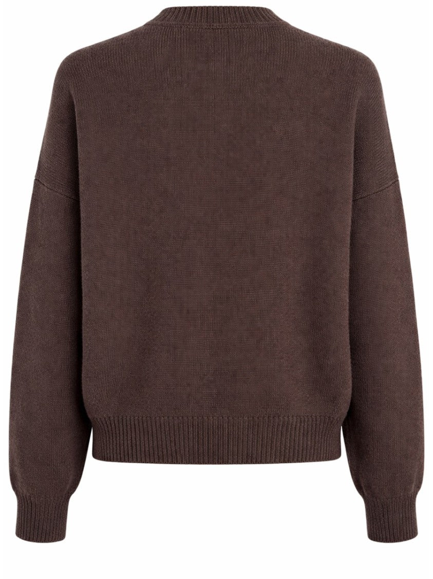 Khaite Margaux Long-Sleeved Cropped Boxy Cashmere Sweater
