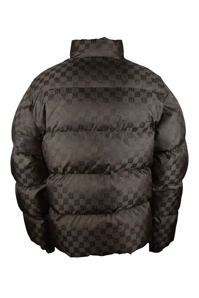 Misbhv Quilted Down Jacket With Monogrammed Logo