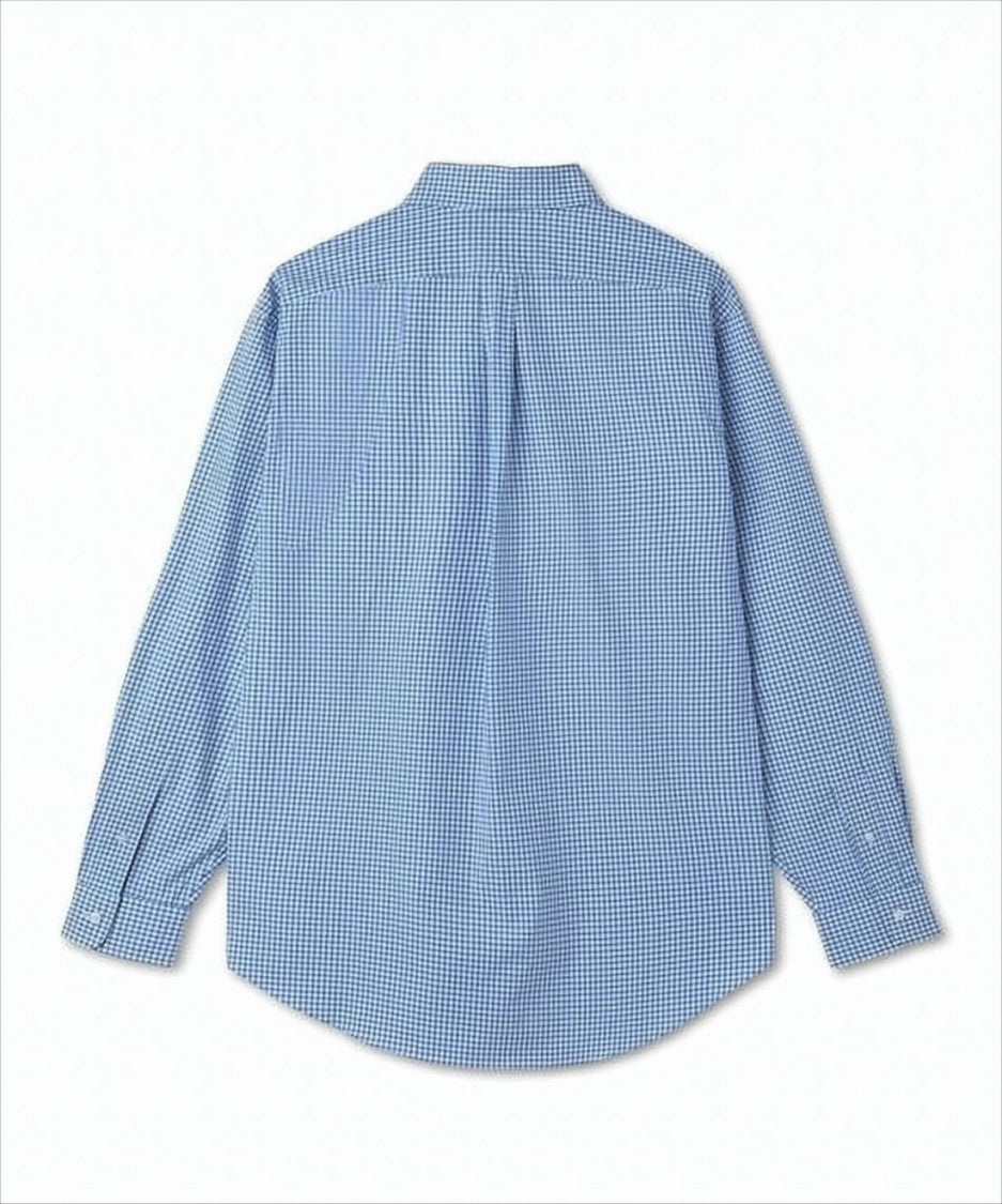 Polo Ralph Lauren Light Blue Gingham Check Long-Sleeve Shirt