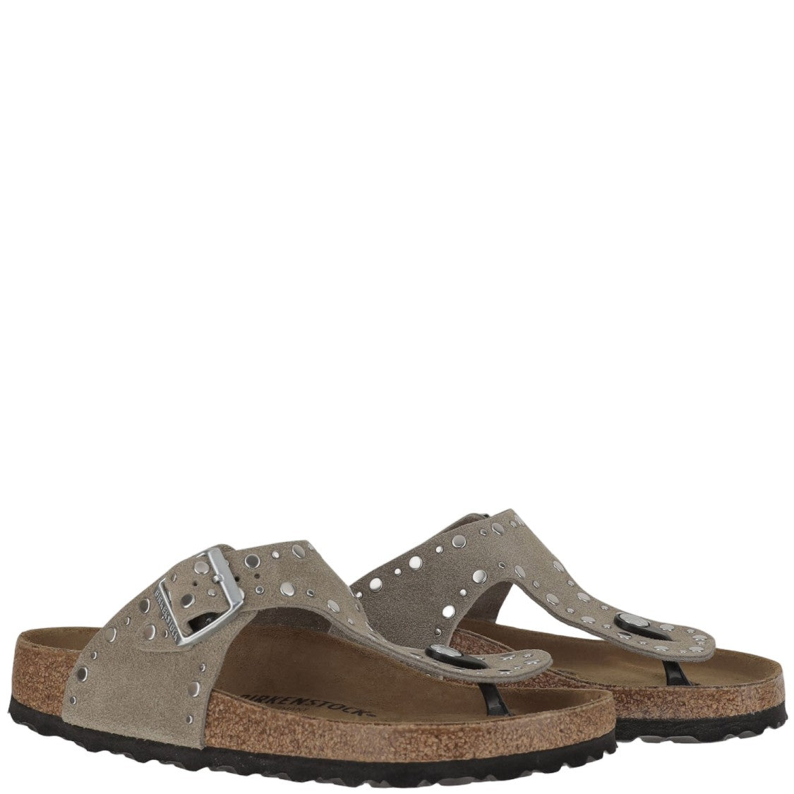 Birkenstock Gizeh Rivet Sandals In Suede Leather