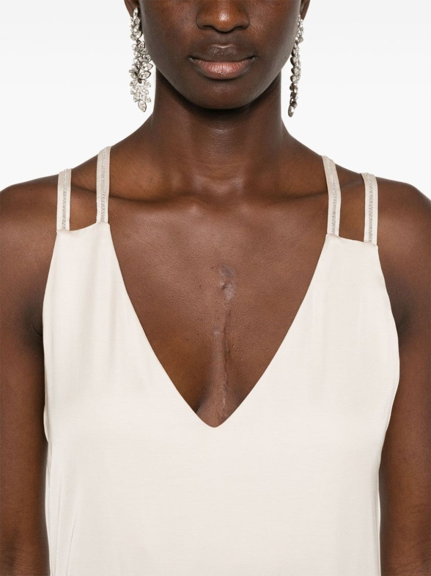 Peserico Bead-Embellished Midi Dress