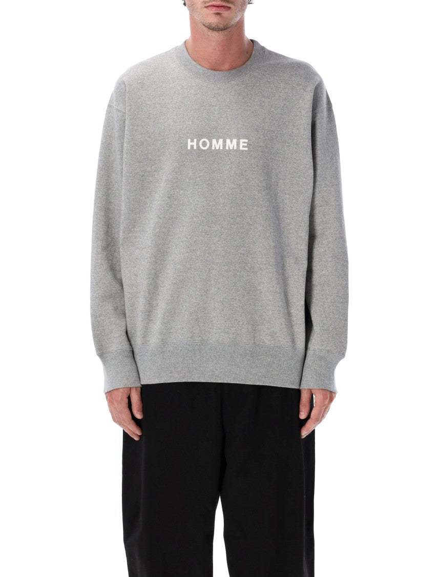 Comme Des Garçons Homme Logo Crewneck Sweatshirt