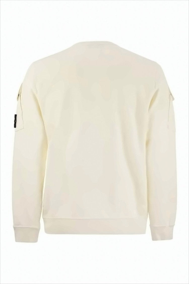 Stone Island Minimalist Long-Sleeve Cotton T-Shirt With Compass Patch