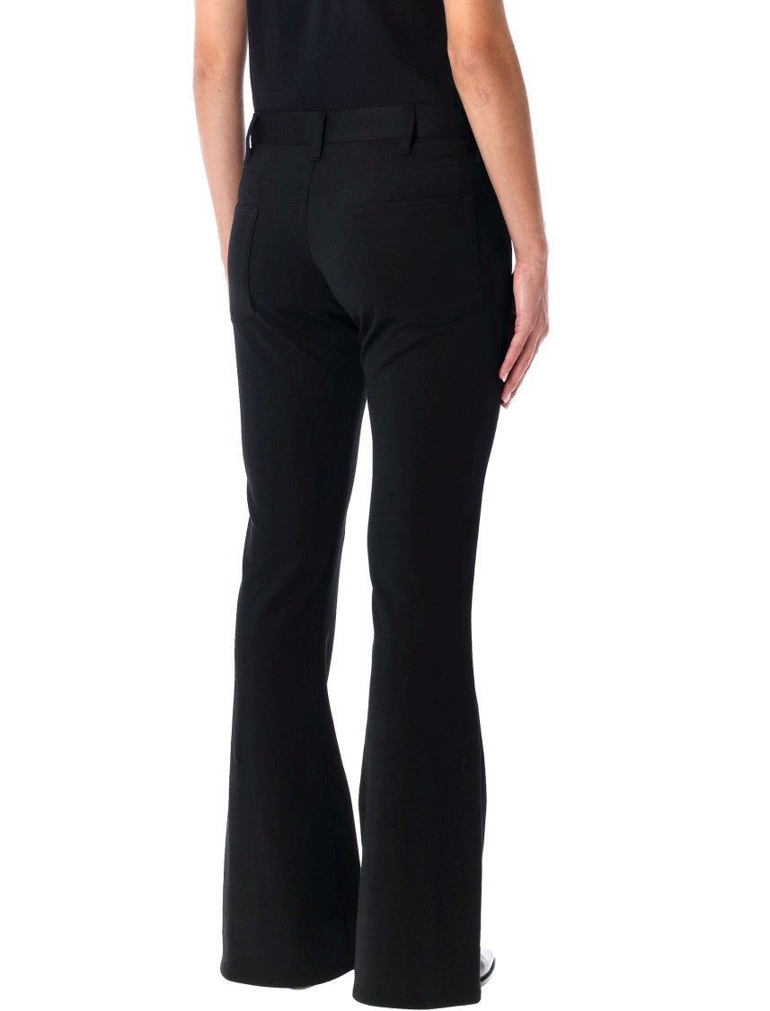 Junya Watanabe Black Low Waist Flare Pants