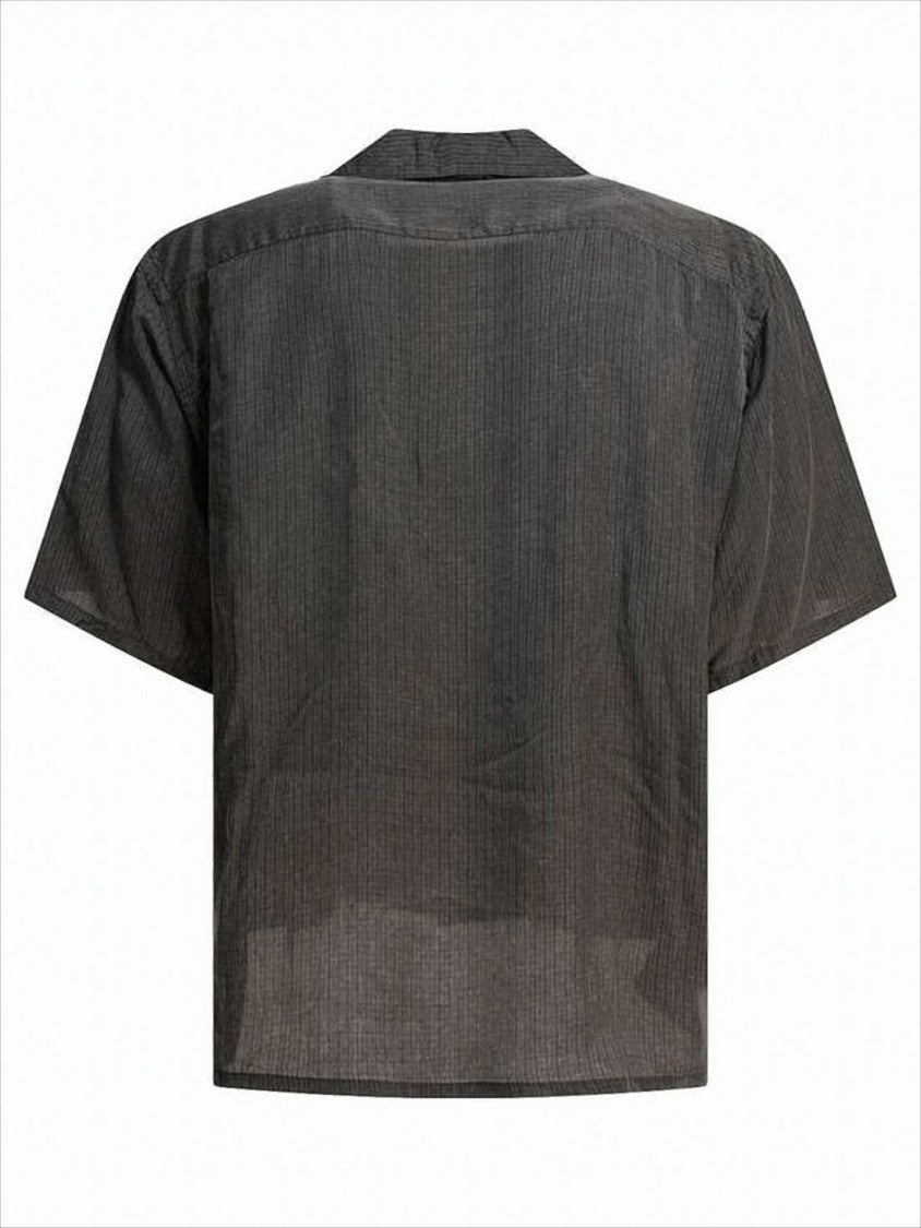 Kaptain Sunshine Relaxed Fit Short-Sleeve Shirt With Vertical Stripe Texture