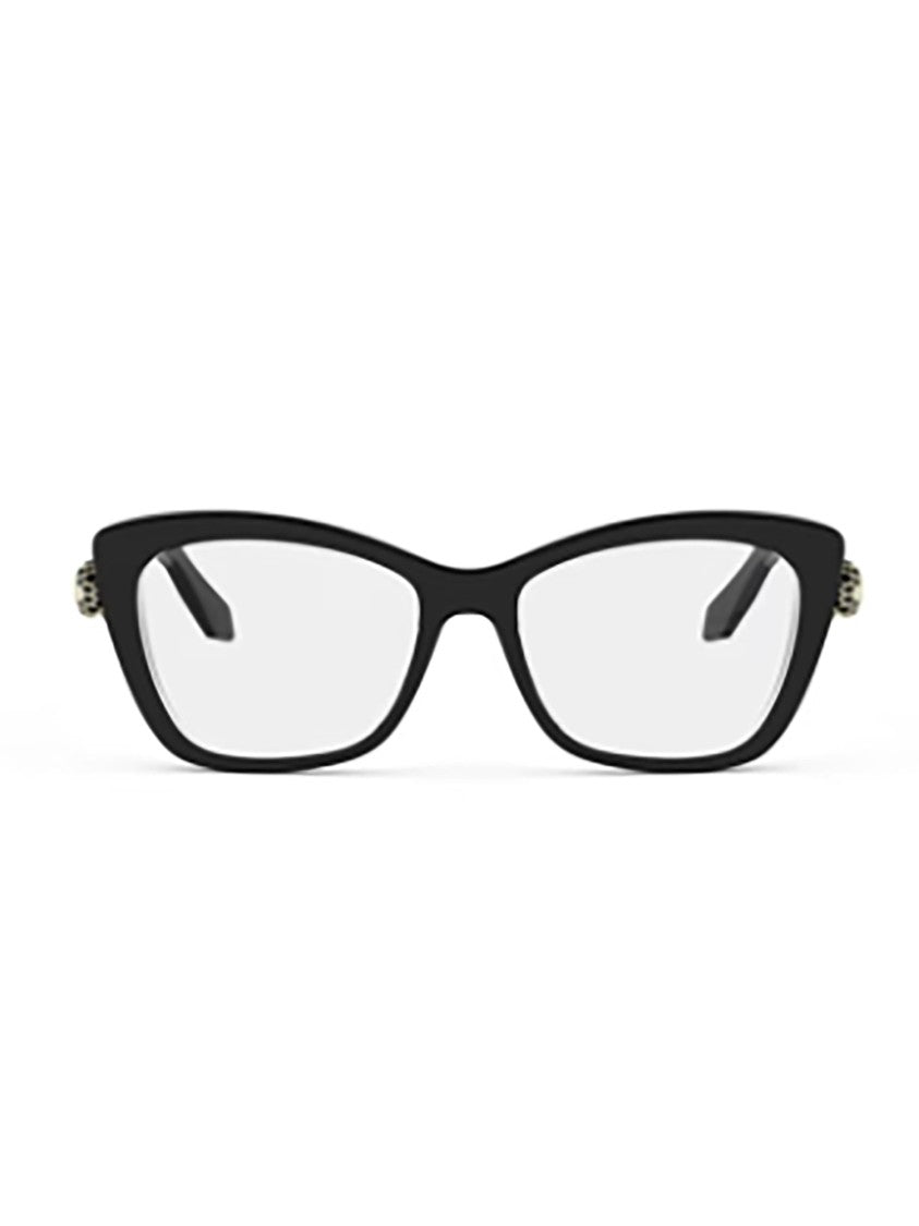 Bulgari Black Bv50074i Glossy Rectangular Frames