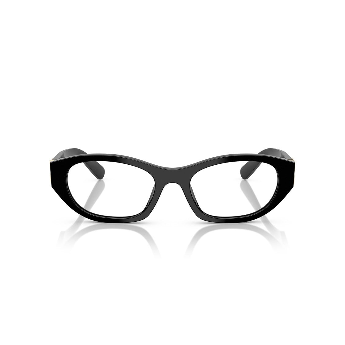 Miu Miu 0Mu 03Wv Translucent Acetate Eyeglasses With Gold-Tone Accents