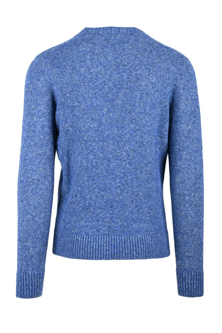 Manipur Blue Crewneck Cotton Sweater