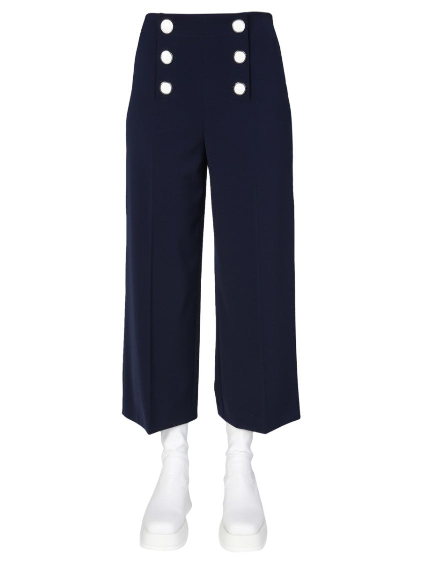 Boutique Moschino Cropped Wide Leg Trousers