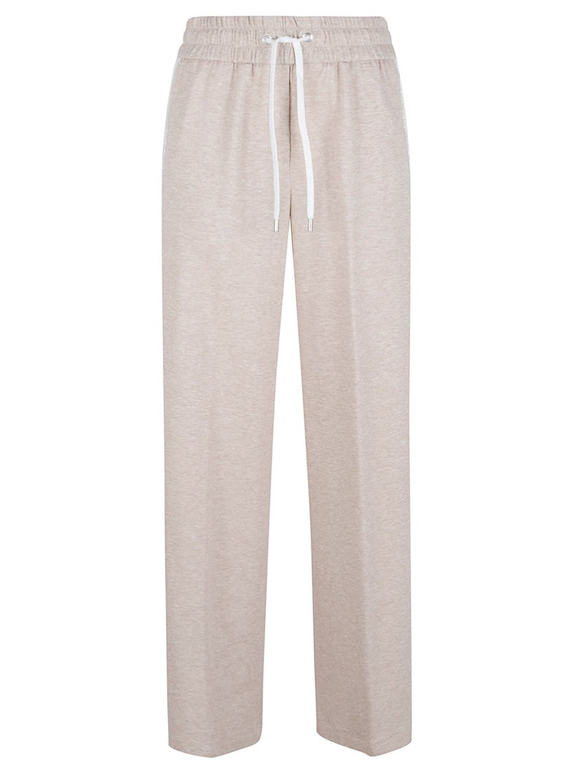 Peserico Relaxed Fit Trousers In Lightweight Technical Cotton Fleece
