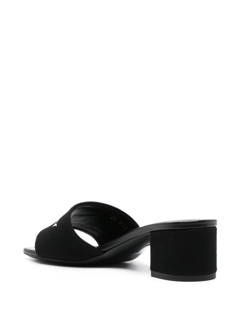 Givenchy 45Mm Heel Black Sandals