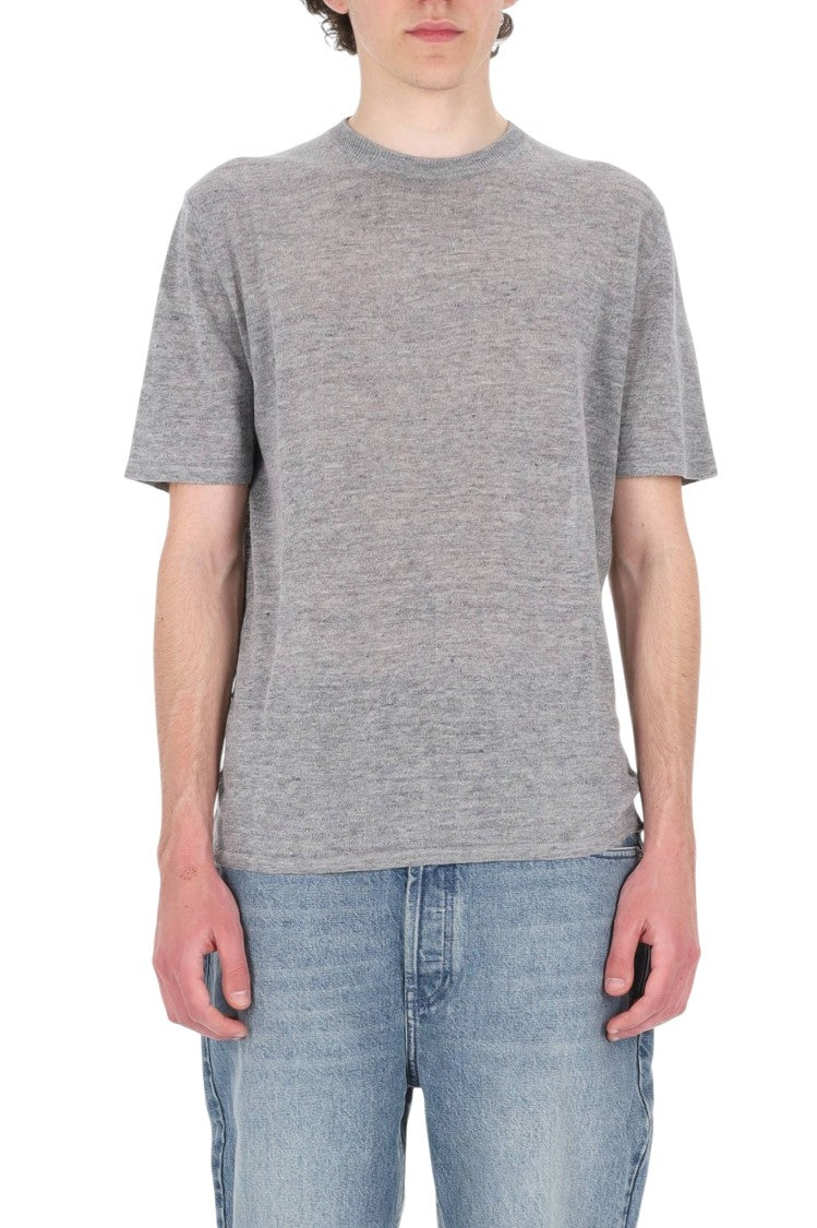 Roberto Collina Linen-Cotton Melange Casual T-Shirt