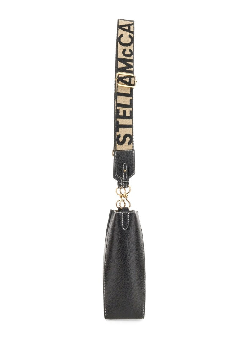 Stella Mccartney Structured Shoulder Bag With Circular Perforated Logo