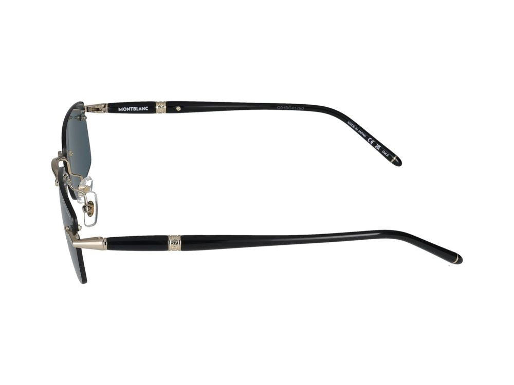 Montblanc Gold Mb0344s Metal Rimless Sunglasses