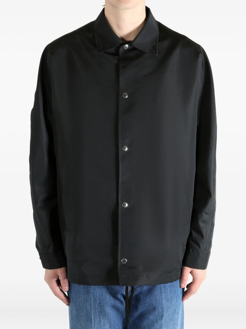 Givenchy Black Coach Recycled Polyester Logo Jacket
