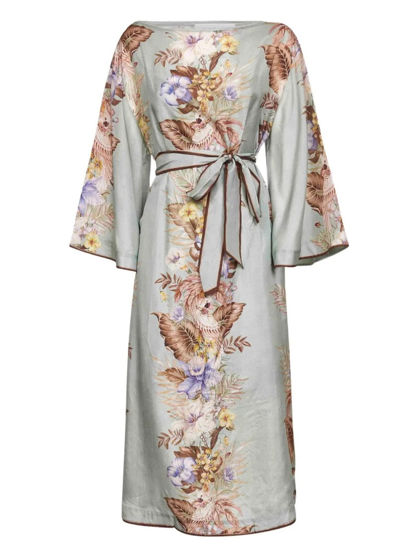 Zimmermann Coco Floral-Print Midi Dress