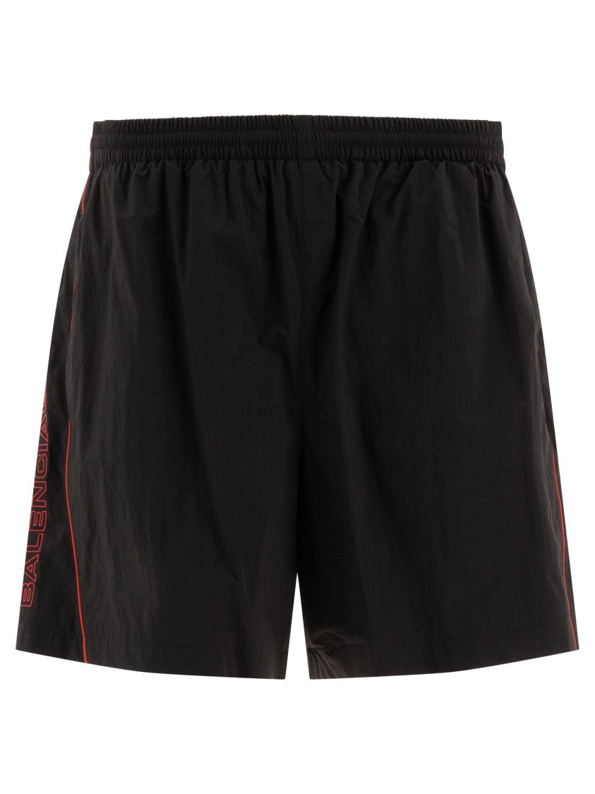 Balenciaga Black Technical Fabric Shorts