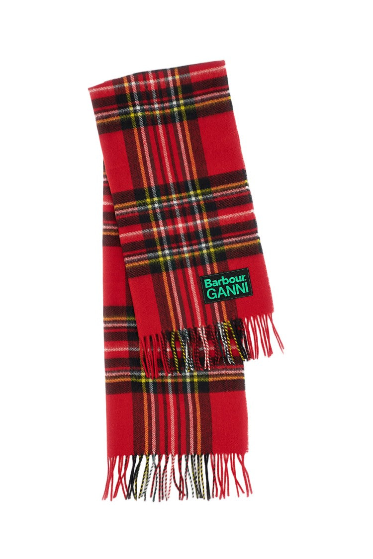 Barbour Fringed Red Tartan