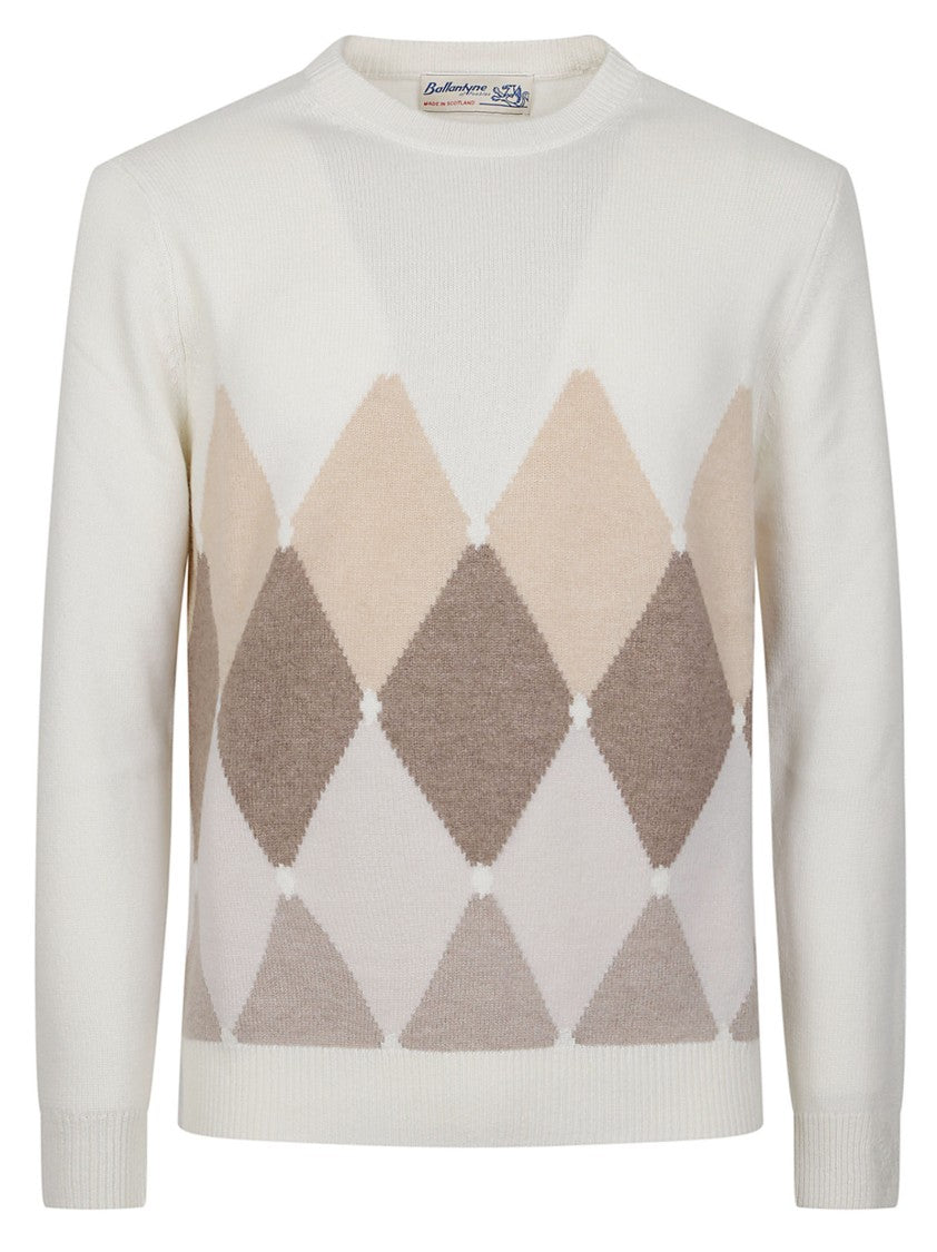 Ballantyne Classic Diamond Diamond Argyle Cashmere Sweater