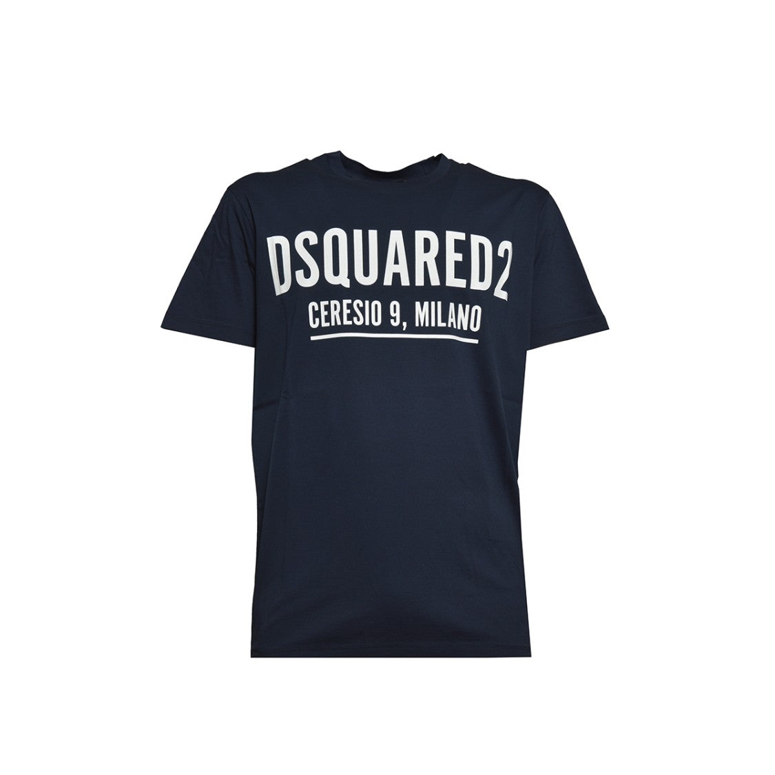 Dsquared2 Cool-Fit Blue Cotton T-Shirt With Ceresio 9 Print