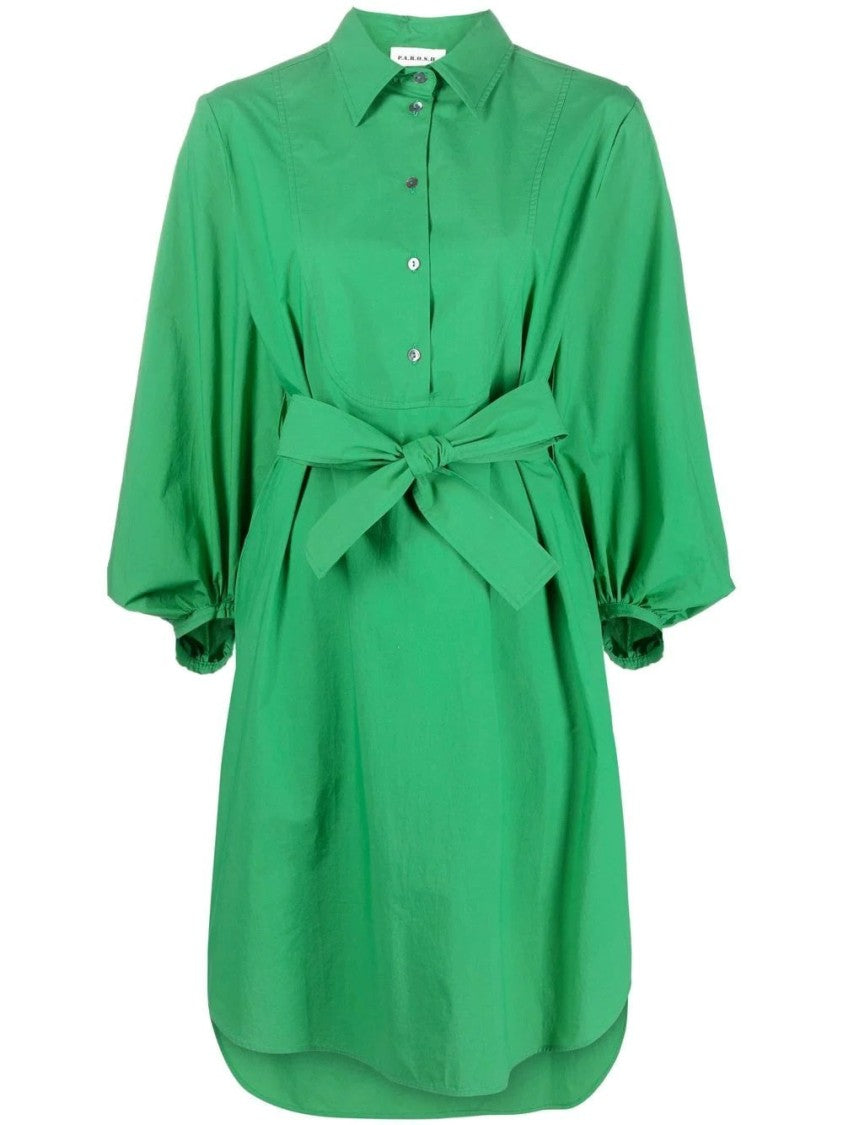 P.A.R.O.S.H. Classic Shirt Design Midi Dress