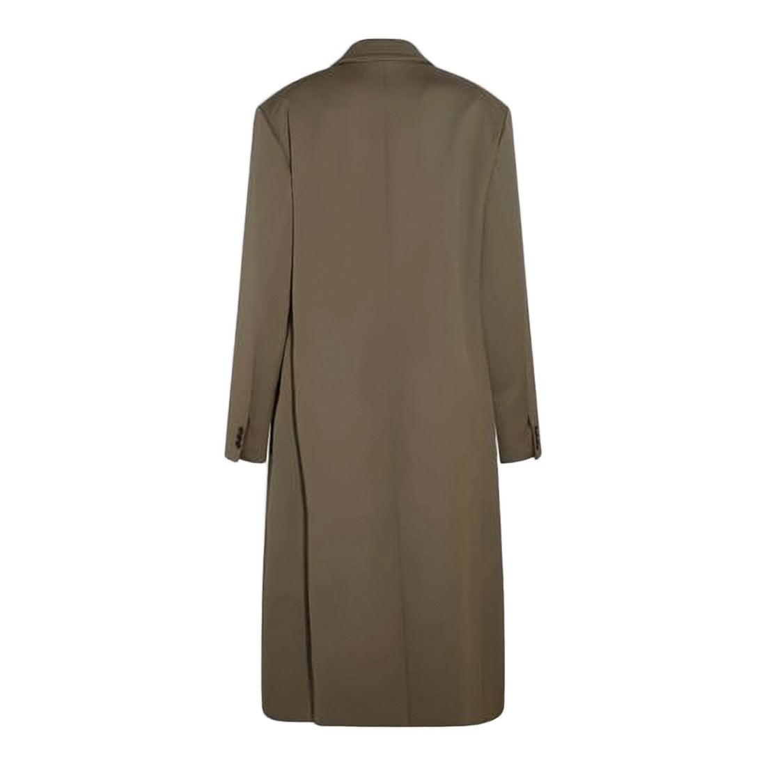 Auralee Tailored Double-Breasted Wool Coat With Notched Lapel