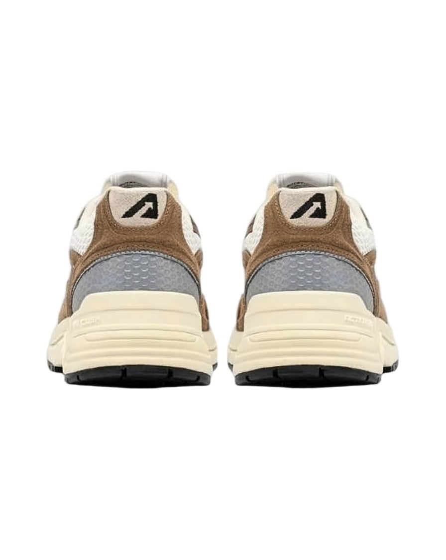 Autry Layered Design Suede And Mesh Sneakers