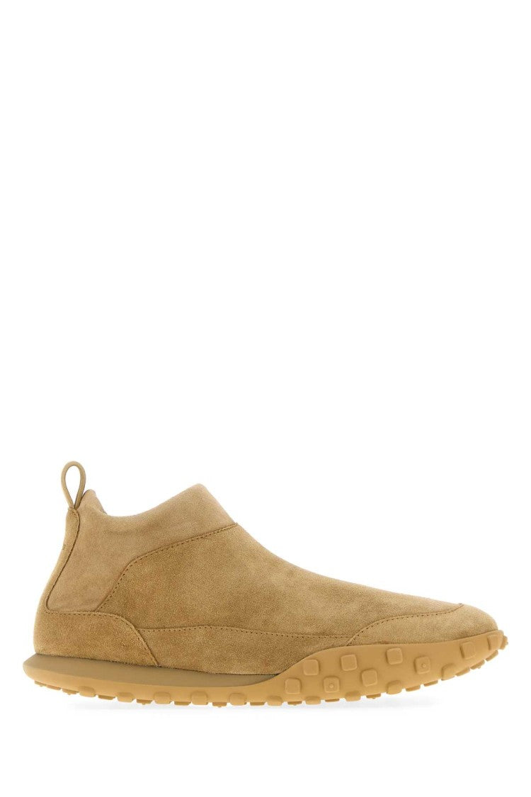 Jil Sander Camel Suede Moon Slip Ons