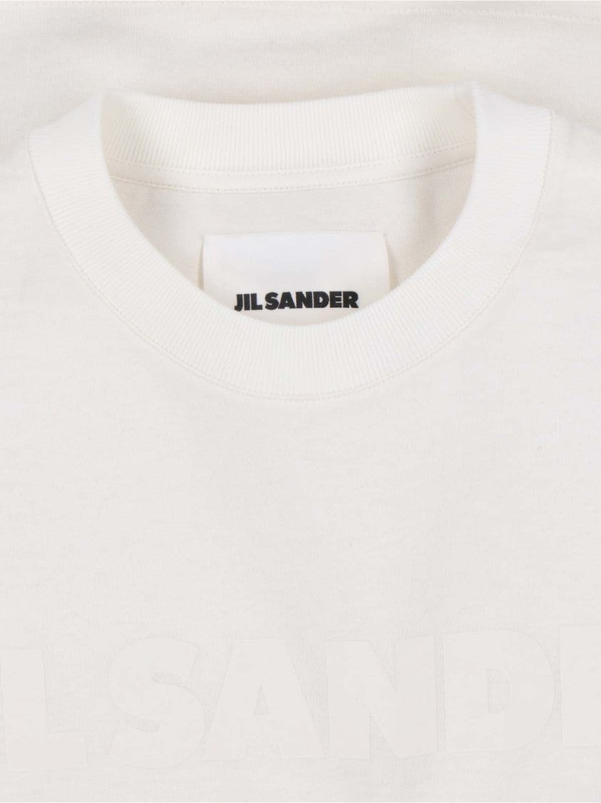 Jil Sander "Jil Sander" Logo T-Shirt – White