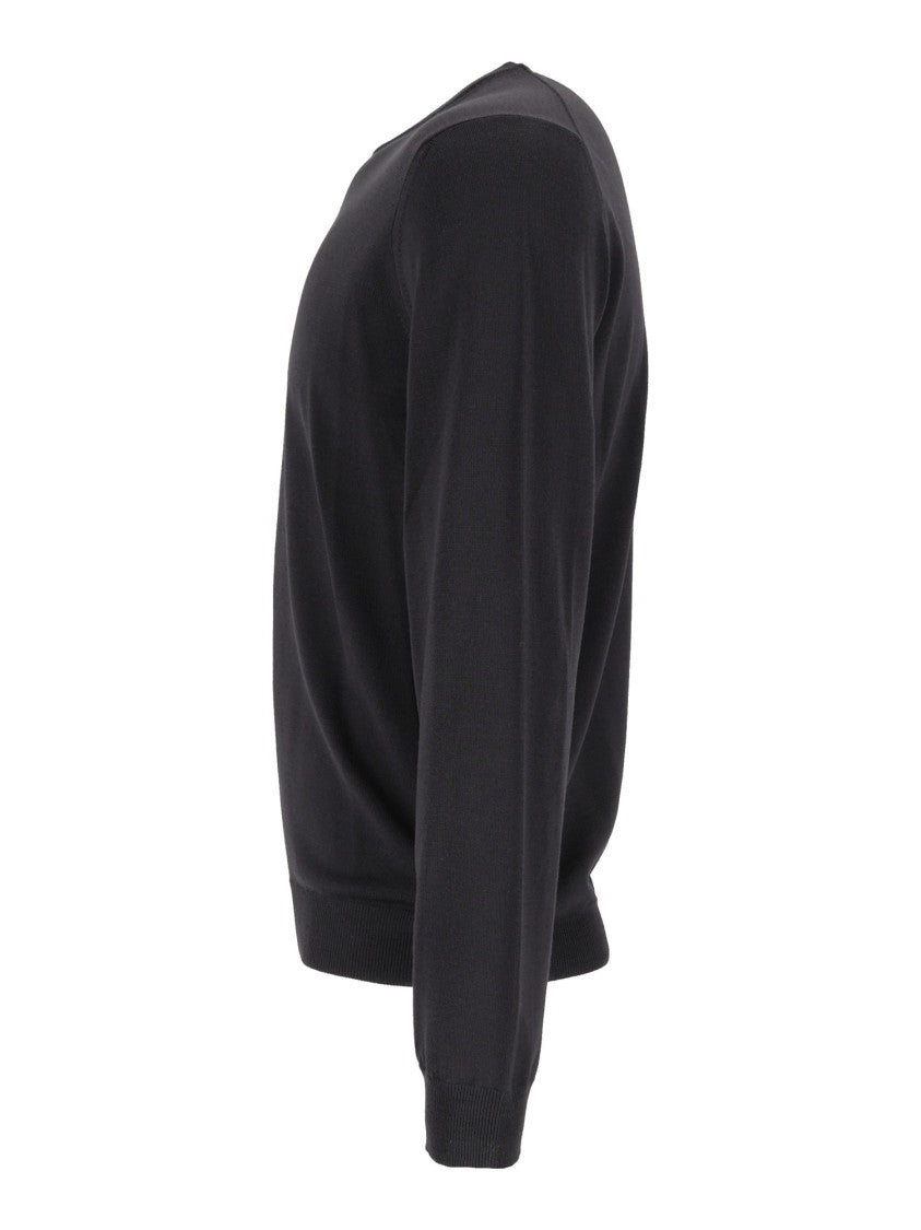 Slowear Zanone Dark Anthracite Giro Long-Sleeve Sweater