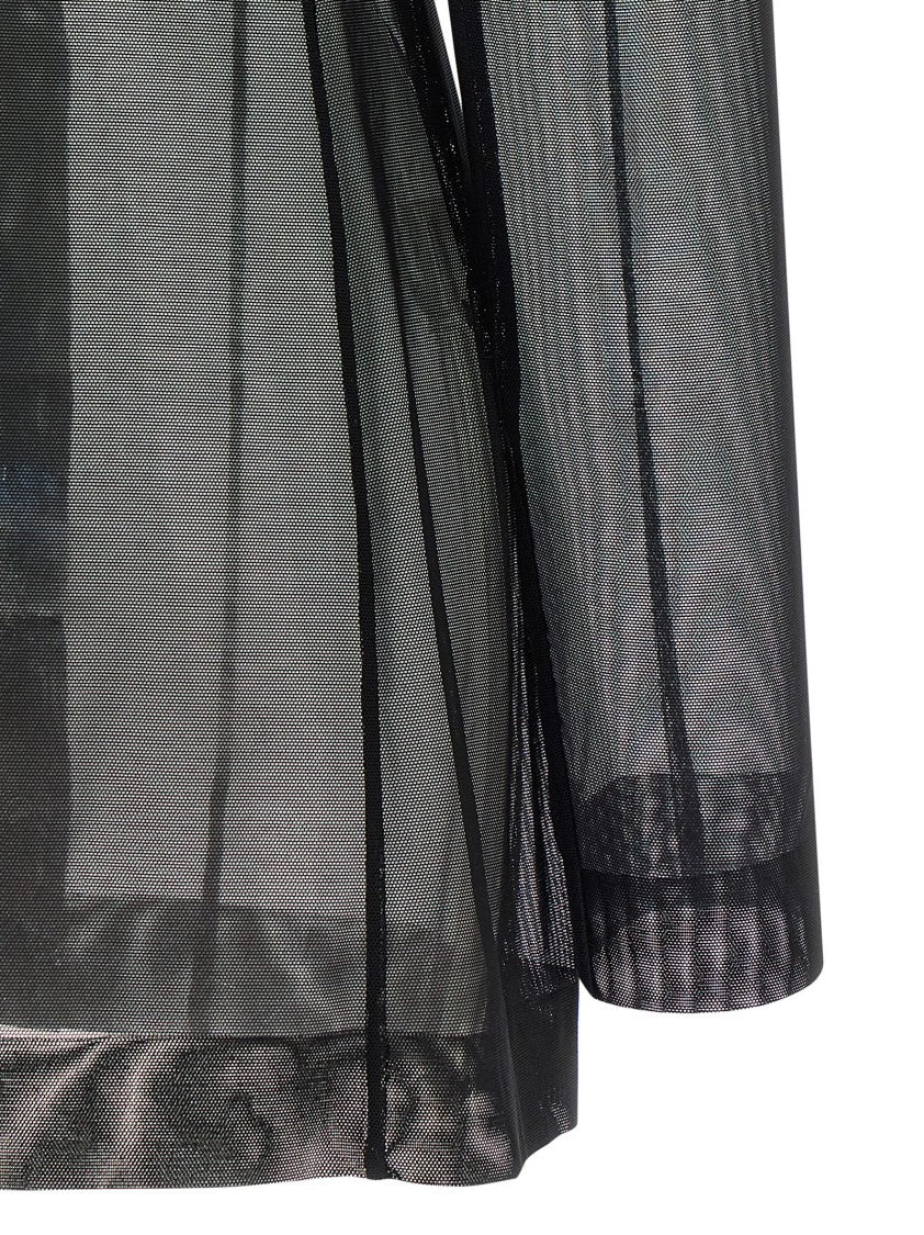 Norma Kamali Transparent Single-Breasted Blazer With Peak Lapels