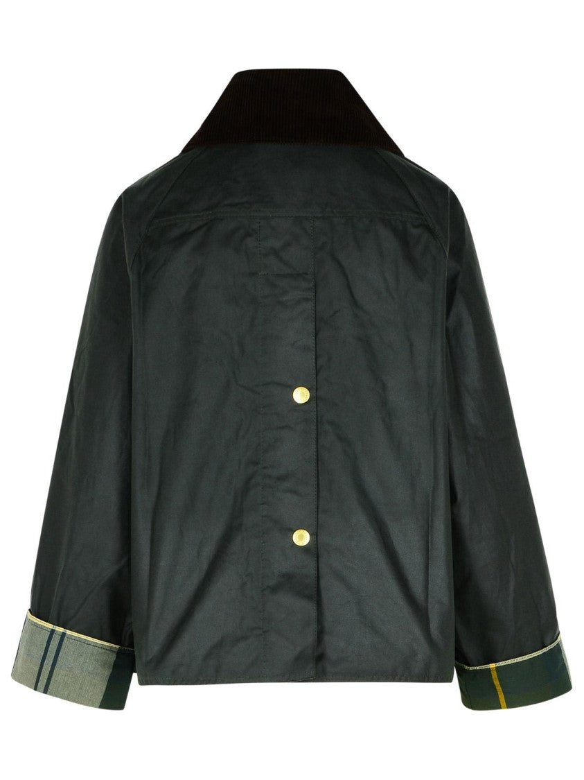 Barbour Catton' Green Waxed Cotton Jacket