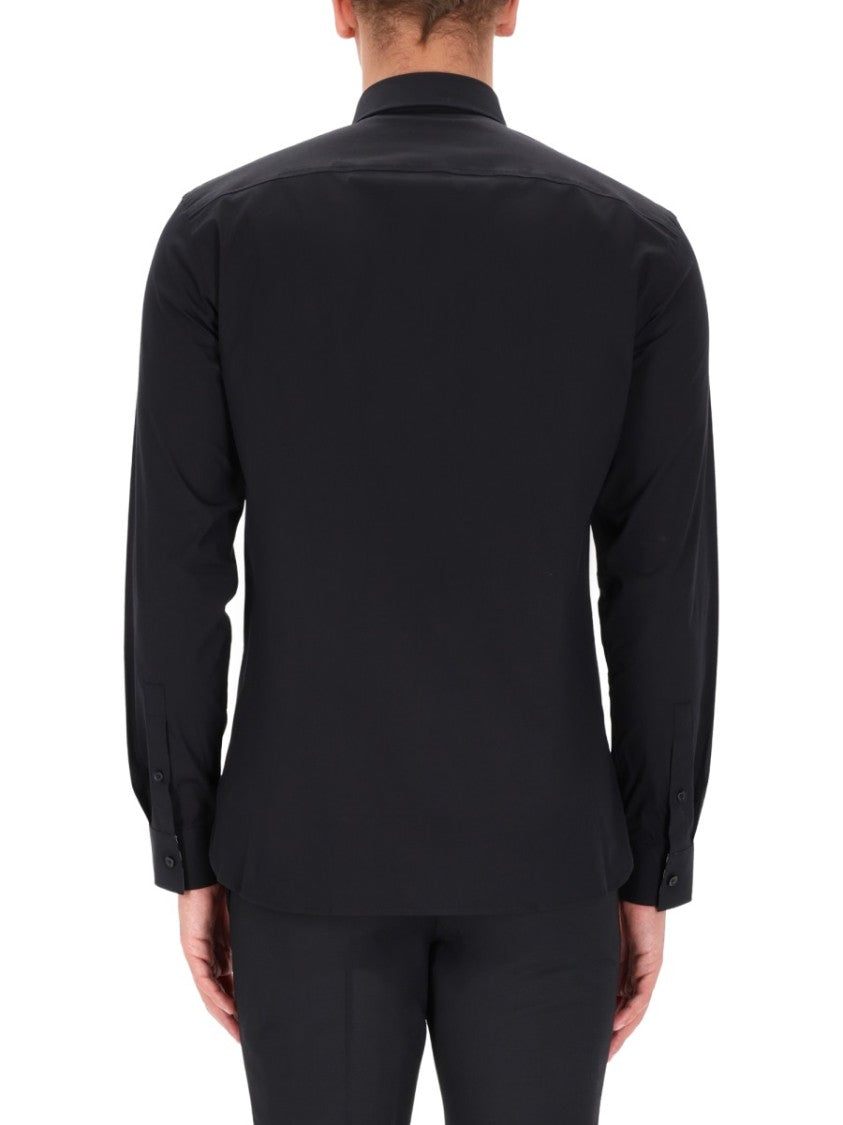 Burberry Subtle Check Cotton-Blend Tailored Shirt